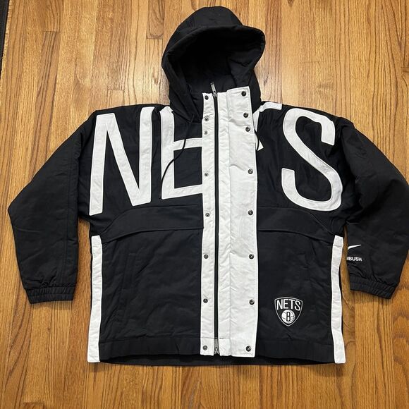 Nike Ambush NBA Collection Brooklyn Nets Jacket DB8576-010 Women’s Size Small - Picture 3 of 7